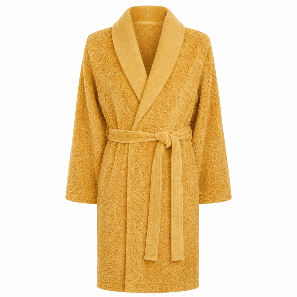 Luxusn� �upan se ��lov�m L�mcem - Premium Frot� - Bavlna - UNISEX - Kurkuma