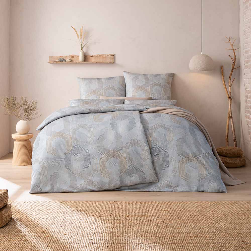 Luxusn Povleen - Sereno Stbrn - Estella - Premium Mako Satn