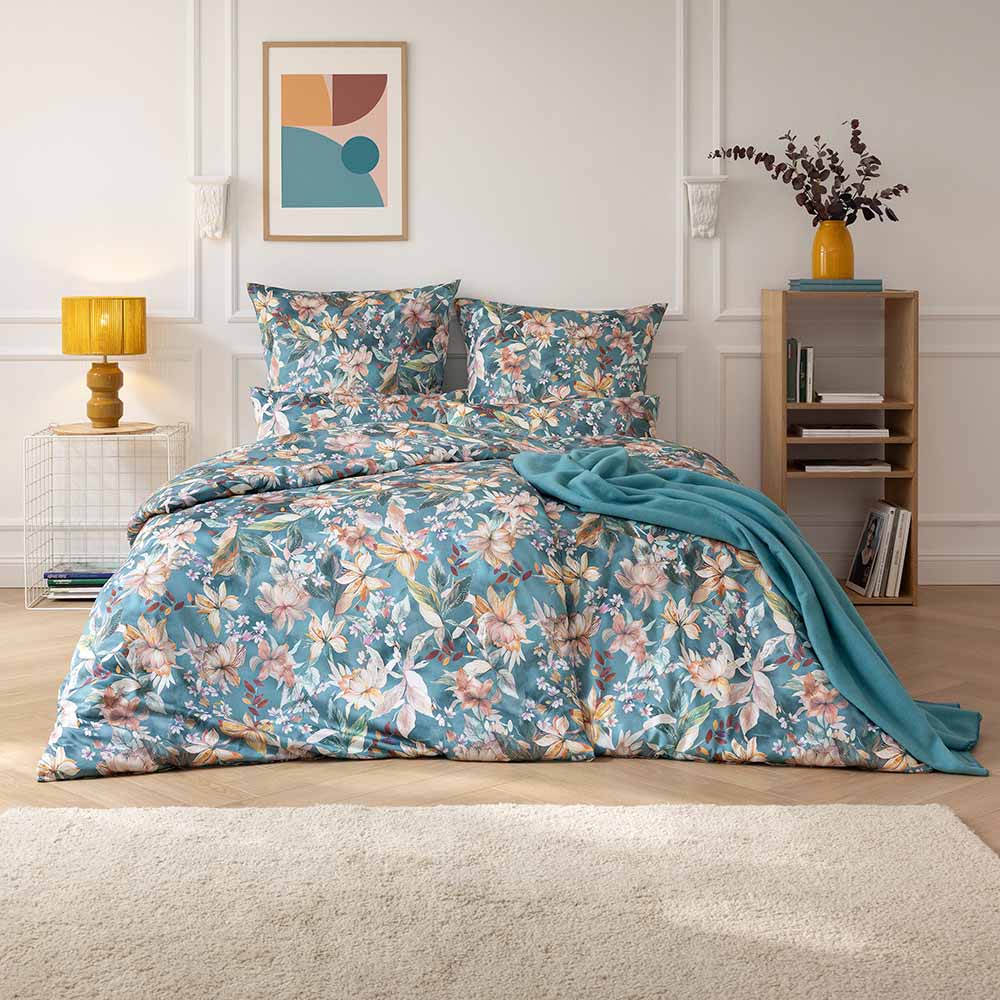 Luxusn Povleen - Estera Modr Jedle - Estella - Premium Mako Satn