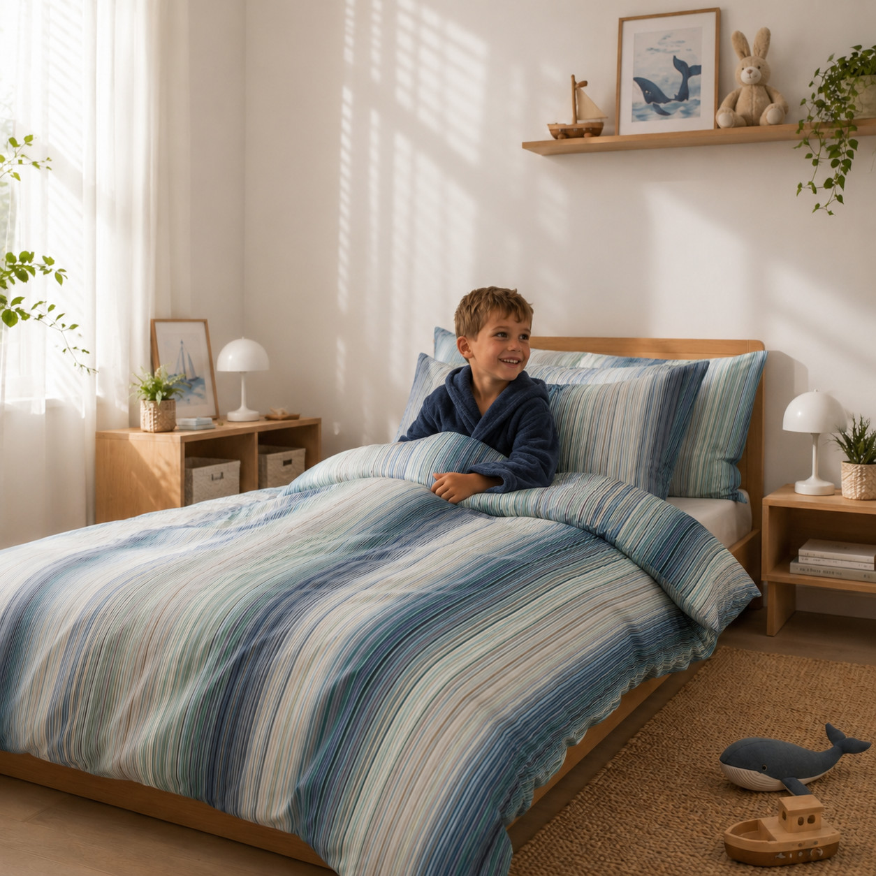 Luxusn� D�tsk� Povle�en� - Schlossberg - Rytmus sv�tla - LORIS - Swiss Premium Mako Jersy