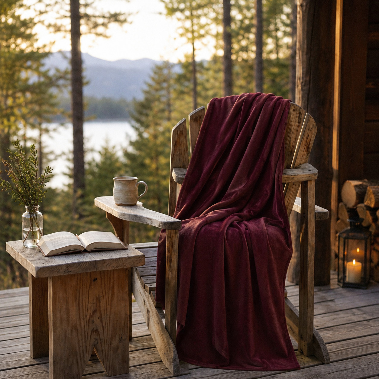 Deka - Pl�d - UNI - Wellsoft Fl�s - Color - V�nov� Merlot - Tom Tailor
