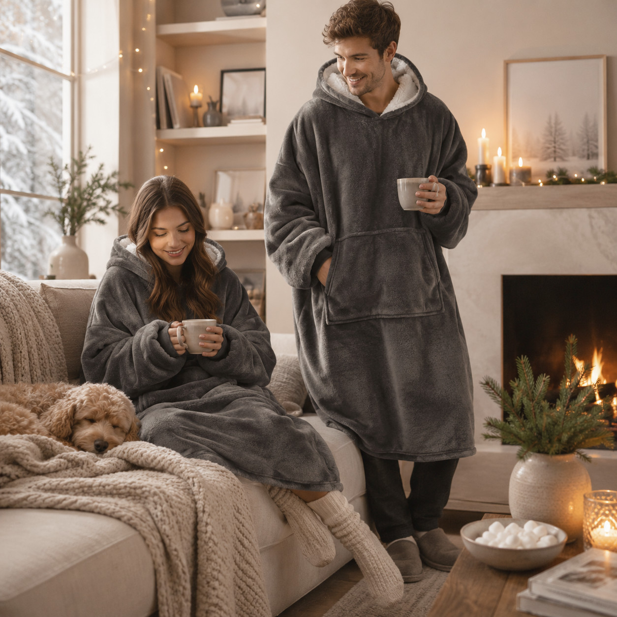 TeddyFl�s Pon�o - UNISEX - Poncho - Zimn� Chill