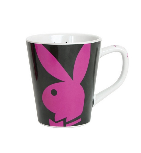 Hrnek - Playboy - Disco Pink Black  - Cappuccino